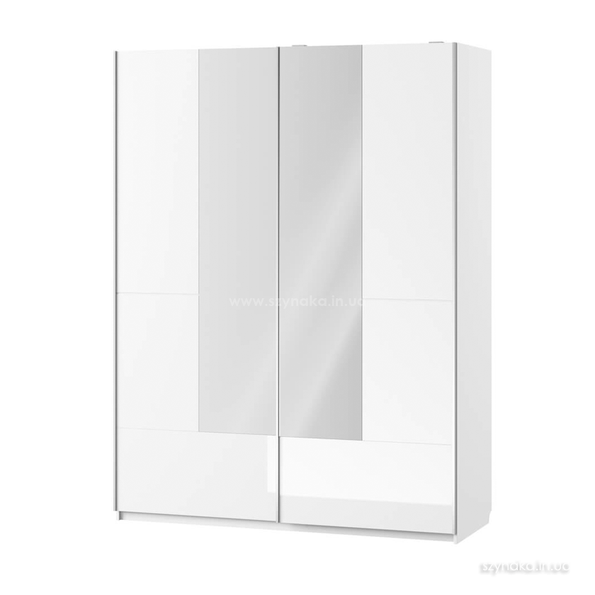 Шкаф-купе 2д Selene 30 с зеркалом цвет белый Шкаф-купе 2д Selene 30 с зеркалом цвет белый