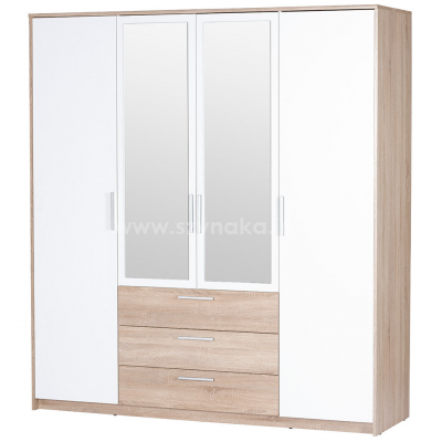 Шкаф 4д Szynaka Milo 02 с зеркалом